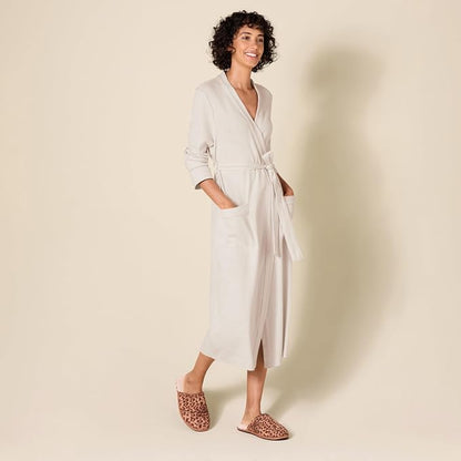 Amazon Essentials Women's Lightweight Waffle Full-Length Bath Robe (Available in Plus Size)