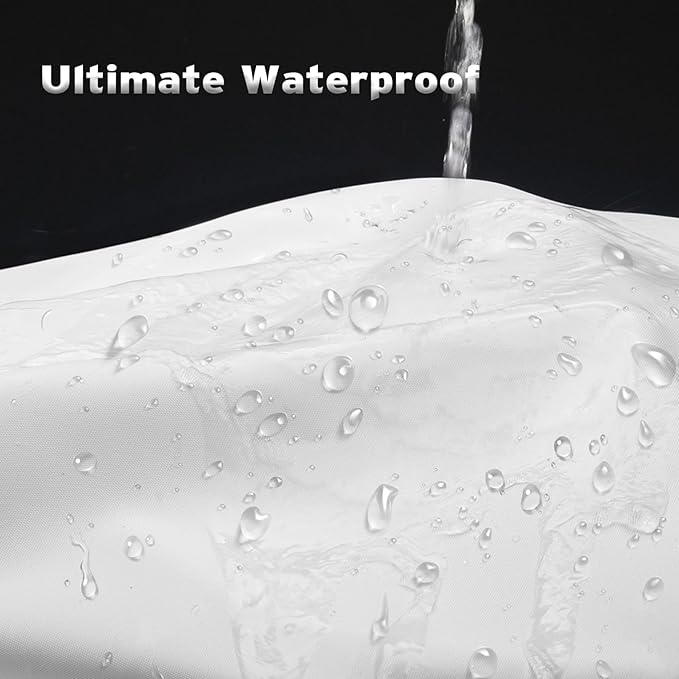 Titanker Small Stall Shower Curtain Liner Washable, 47x64 Inches, White Fabric Shower Liner with 2 Magnets, Waterproof RV Shower Curtain Liner Stall Size Soft Polyester Lightweight, White