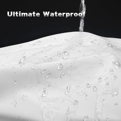 Titanker Small Stall Shower Curtain Liner Washable, 60x64 Inches, White Fabric Shower Liner with 2 Magnets, Waterproof RV Shower Curtain Liner Stall Size Soft Polyester Lightweight, White