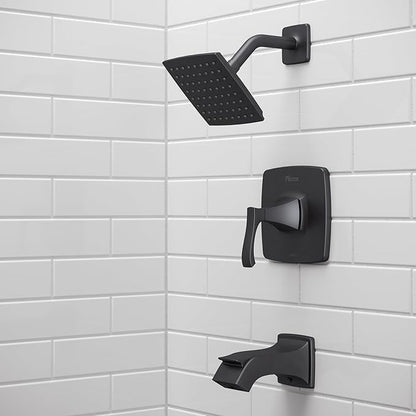 Pfister Venturi Tub & Shower Trim Kit, Valve and Cartridge Included, 1-Handle, Matte Black Finish, 8P8WS2VNSB
