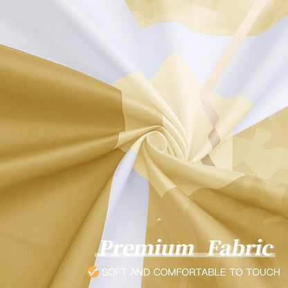 Litabel Long Shower Curtain for Bathroom, Geometric Bathroom Decor 72x78 | Long Modern Minimalist Shower Curtais, Yellow Geometric Art Print Abstract Waterproof Bath Curtain