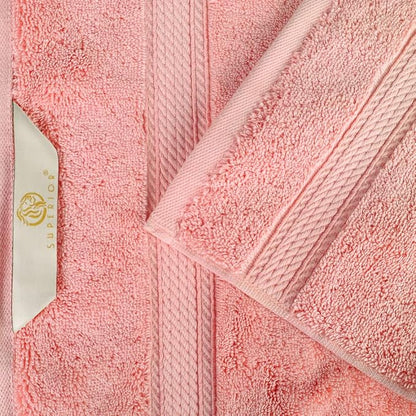 Superior Egyptian Cotton Plush & Absorbent, Face Towel Set of 6, Tea Rose | Quick Dry, Soft Luxury Towel Set, Bath Essentials for Bathroom, Guest Bath, Spa, 2 Piece Face, Madeline Towels