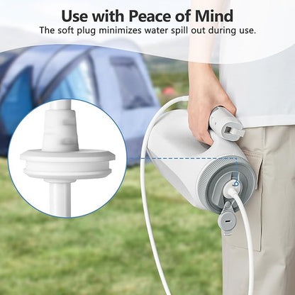 Portable Bidet for Home & Hotel use, Travel Bidet with Adjustable High Pressure & Flush Angle, IPX7 Waterproof, 1600mAh Electric Bidet for Women & Men with 2.5L Reservoir