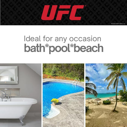 UFC Fight Night Super Soft Bath/Pool/Beach Soft Cotton Terry Hooded Towel Wrap, 24 in x 50 in, (100% Officially Licensed Product) By Franco