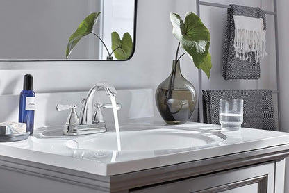 Peerless P2565LF Elmhurst Two-Handle Bath Faucet Centerset, Chrome