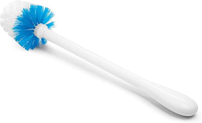 OXO Good Grips Compact Toilet Brush & Canister, Toilet Bowl Brush and Holder with Automatic Canister Door, Bathroom and Small Spaces Cleaning Supplies Essential (Pack of 6)