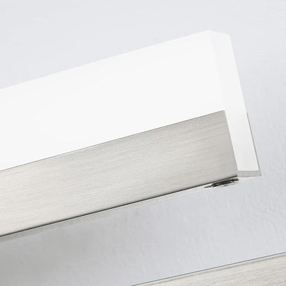 PRESDE 48" LED Bathroom Vanity Light, Modern Brushed Nickel Wall Bar Fixture Over Mirror 3CCT