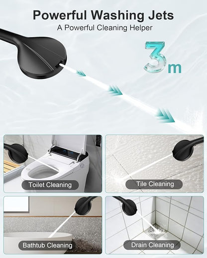 Filtered Handheld Shower Head, 9 Spray Modes High Pressure, 3 Replacement Filters Included, Hard Water Softener 20-Stage Filtration, Remove Chlorine, Relieve Dry Itchy Skin, 3 Filters-Black
