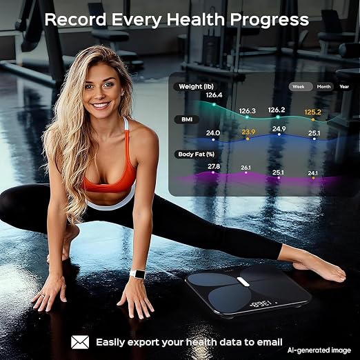 Wyze Smart Scale X Butterfly Bathroom Scale | Premium Glass, BMI Body Fat Muscle, Bluetooth App Sync, Body Composition Analyzer