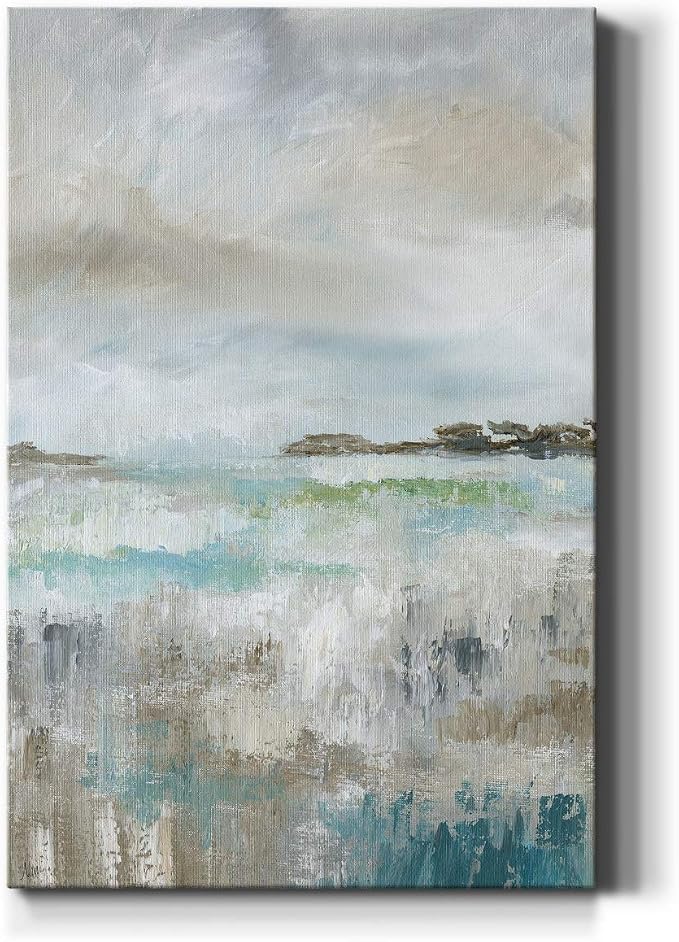 Renditions Gallery Canvas Nature Wall Art Paintings for Wall Decorations Rustic Cloudy Ocean Modern Abstract Wall Hanging Canvas Artwork Prints for Bedroom Living Room Office - 24"x36" LT02