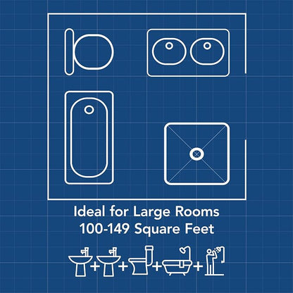 Broan-NuTone FlexAir Selectable Bathroom Exhaust Fan with Easy Roomside Installation, 80/110 CFM