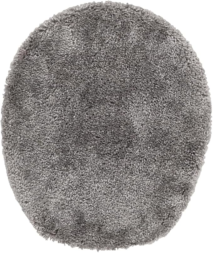 Garland Rug Traditional Nylon Washable Medium Gray 4 Piece Set - Lid, Contour, 2 Bath Rugs - Soft, Absorbent, and Stylish for Your Bathroom