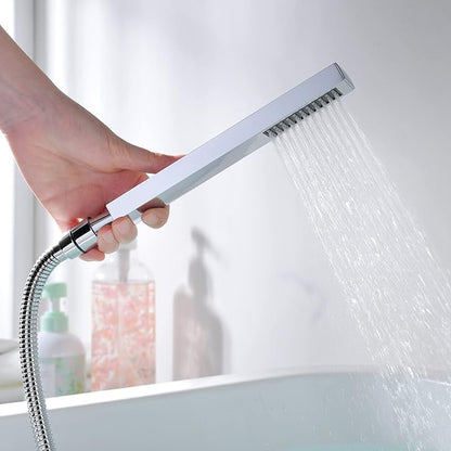 sumerain Waterfall Tub Faucet Wall Mount Bathtub Faucet with Hand Shower Chrome Finish, High Flow Rate