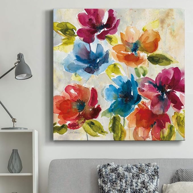 Renditions Gallery Color My World Wall Art, Premium Gallery Wrapped Canvas Decor, Ready to Hang, 40 in H x 40 in W, Made in America Print