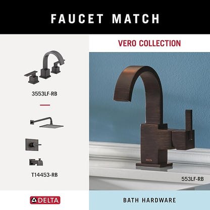 DELTA FAUCET 77736-RB Vero Wall Mounted Double Towel Hook in SpotShield Venetian Bronze