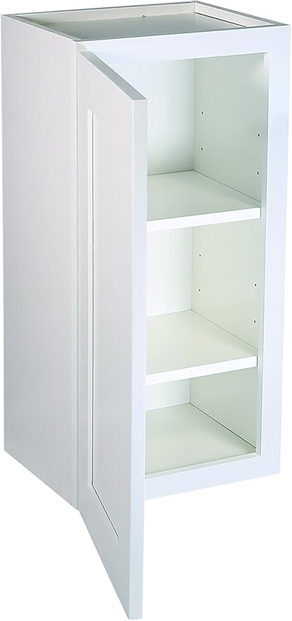 Design House Brookings Shaker Fully Assembled Wall Kitchen Cabinet W1836, 18 W x 12 D x 36 H, Painted White, Solid Wood, Design House, 569079