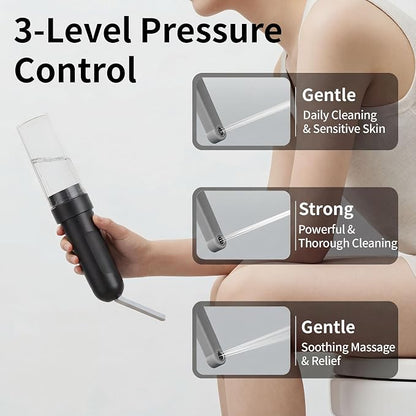 Portable Bidet for Travel,Personal Hygiene Sprayer Bottle for Women Men | Mobile Bidet Portable for Toilet,Electric Handheld High-Pressure Foldable USB-C Battery-Powered