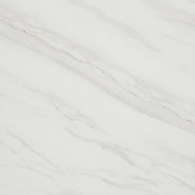 Daltile Perpetuo 12" X 12" Porcelain Marble Look Floor & Wall Tile in Polished Timeless White (13 pieces per carton) (12.22 sqft per carton)