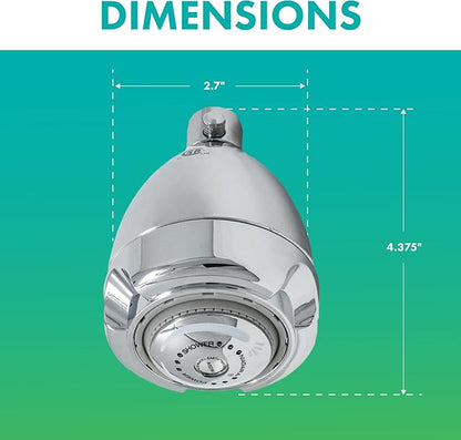 Niagara Conservation Earth Spa with Soap and Soak High Efficiency 1.5 GPM Showerhead in Chrome, N2915C-V