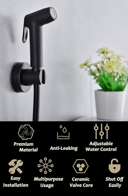 Handheld Bidet Sprayer for Toilet, Muslim Shower Bidet Attachment for Toilet, Cloth Diaper Toilet Sprayer, Jet Spray for Toilet with Bidet Hose for Feminine Wash