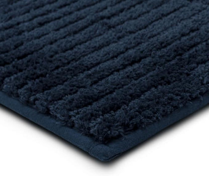 Mohawk Home Sanctuary Casual Solid Navy Blue 1' 8" X 2' 10" Bath Mat Perfect for Bathroom