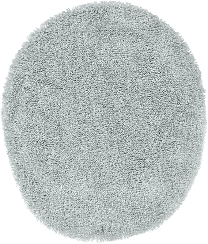 Garland Rug Traditional Nylon Washable Platinum Gray 4 Piece Set - Lid, Contour, 2 Bath Rugs - Soft, Absorbent, and Stylish for Your Bathroom