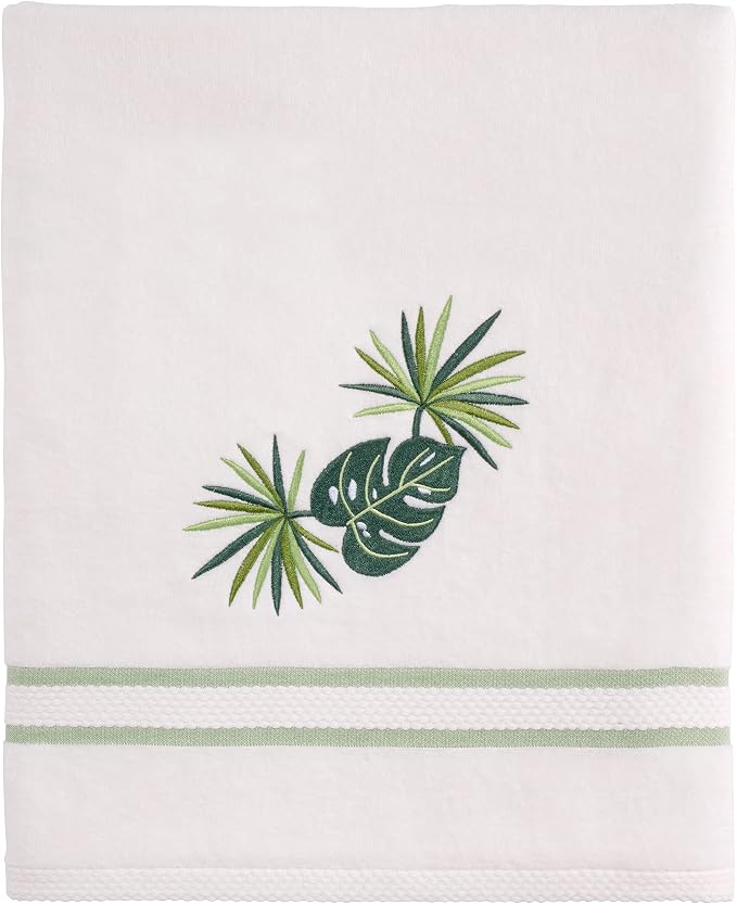 Avanti Linens - Bath Towel, Soft & Absorbent Cotton Towel (Viva Palm Collection)