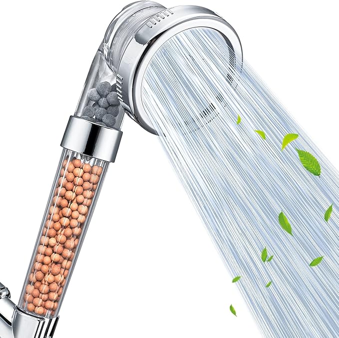 Nosame Handheld Shower Head, Filter Filtration High Pressure Water Saving | Filter Filtration High Pressure Water Saving 3 Mode Function Spray Handheld Showerheads 1.6 GPM for Dry Hair & Skin SPA