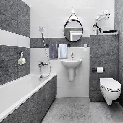 Nolimas 3-Pieces Set Matte Black Bathroom Hardware Set SUS304 Stainless Steel Round Wall Mounted - Includes 12" Hand Towel Bar,Toilet Paper Holder, Robe Towel Hooks,Bathroom Accessories Kit