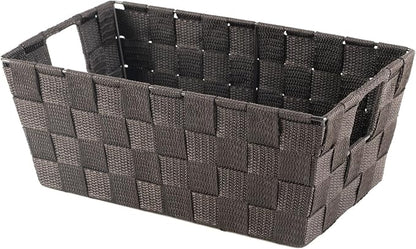 Whitmor Woven Strap Small Storage Tote - Espresso (6581-2712-ESPR)