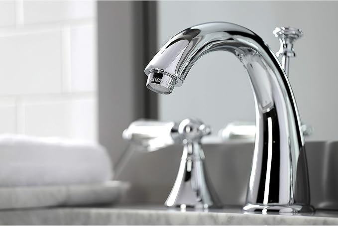 Aqua Eden KS2971WLL 8 in. Widespread Bathroom Faucet, Polished Chrome