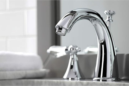 Aqua Eden KS2971WLL 8 in. Widespread Bathroom Faucet, Polished Chrome