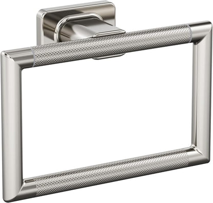 Amerock Bronx Polished Nickel Closed Towel Ring, BH26612PN
