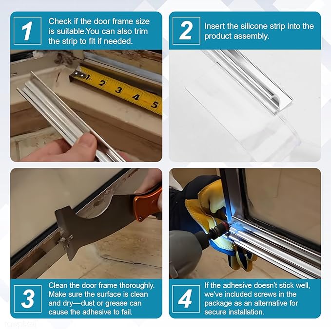 32” Shower Door Drip Rail with Sweep for Chrome Framed Shower Door Bottom | Compatible with Sliding Glass Shower Doors bottom Replacement Parts