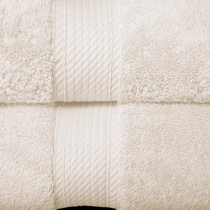 SUPERIOR Egyptian Cotton Ultra Plush & Absorbent, 10 Piece Set, Cream | Quick Dry, Soft Luxury Towel Set, Bath Essentials, Guest Bath, Spa, 2 Bath, 4 Hand, 4 Face Towels, Madeline Towels