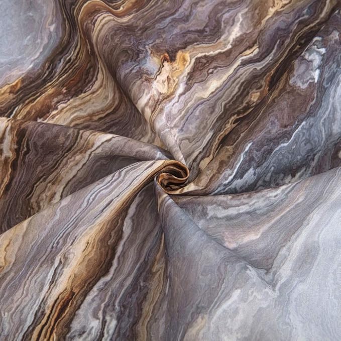 Shower Curtain Marble Texture for Bathroom, Polyester Fabric Waterproof Bathroom Decor,72x72 Inches,Stardard Size