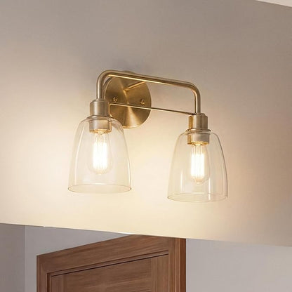 Kichler Meller 11.25 Inch Wall Light, 1 Light Exterior Wall Sconce in Champagne Bronze, (11.25" H x 5.5" W), 5100CPZ
