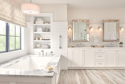 Moen YB6461CH Belfield 1-Light Dual-Mount Bath Bathroom Vanity Fixture with Frosted Glass, Chrome