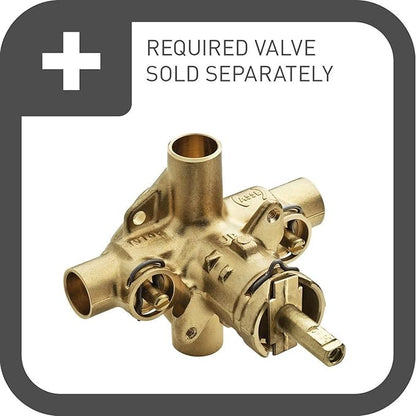 Moen Commercial Classic Posi Temp Shower System with Handheld for Bathroom, Valve Required, Brushed Nickel Finish, T8342EP15CBN