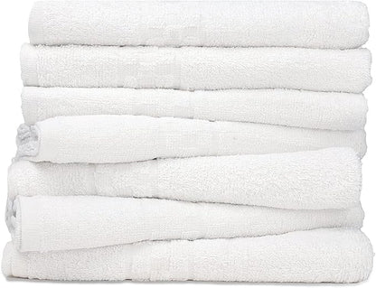 ZUPERIA 7-Pack White Bath Towels - 30" x 54" - Ultra Soft 100% Cotton Large Bath Towels- Highly Absorbent for Bathroom, Pool, Gym, Spa, and Hotel Use