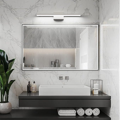 Ralbay Brushed Nickel Vanity Light for Bathroom Metal Acrylic Modern LED Bathroom Light Fixtures Brushed Nickel 24inch
