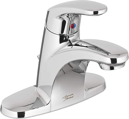 American Standard 7075000.002 Colony Pro Single-Handle Bathroom Faucet with Metal Drain, 1.2 GPM, Polished Chrome