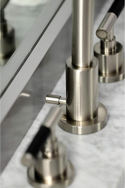 Fauceture FSC8928CKL Kaiser Widespread Bathroom Faucet with Pop-Up Drain, Brushed Nickel