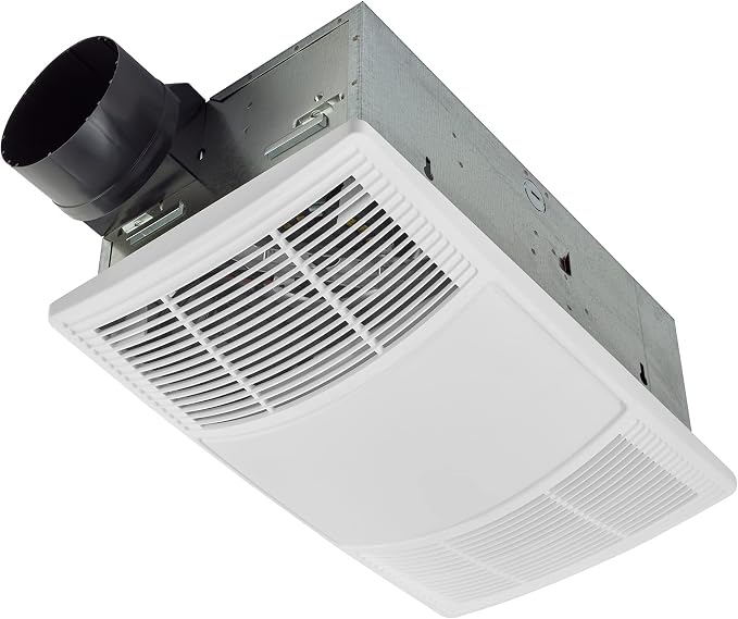 Broan-NuTone BHFLED80 PowerHeat Bathroom Exhaust Fan, Heater, and LED Light Combination, 80 CFM & ENERLITES Countdown Timer Switch for bathroom fans and household lights