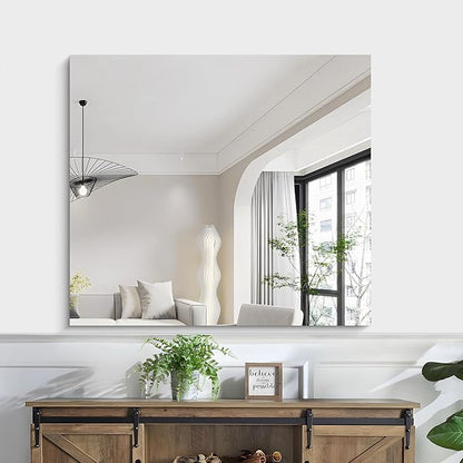 KOCUUY Large Frameless Mirror,36x40 Inch Rectangle Bathroom Vanity Mirror for Over Sink, Upgraded Shatterproof Unframed Design for Bedroom, Living Room, Entryway