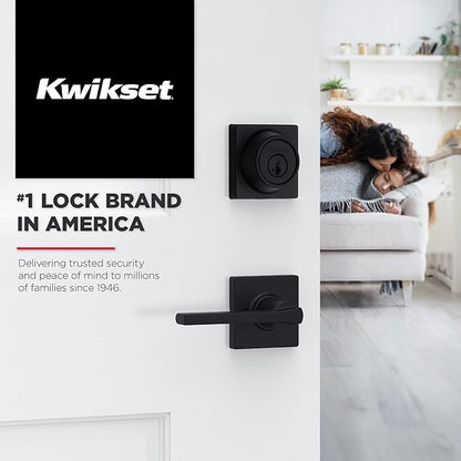 Kwikset Casey Interior Passage Door Handle,Lever for Closet and Hallway Doors,Reversible Non-Locking Handle Lever,Satin Nickel,with Microban Protection,(Pack of 10)