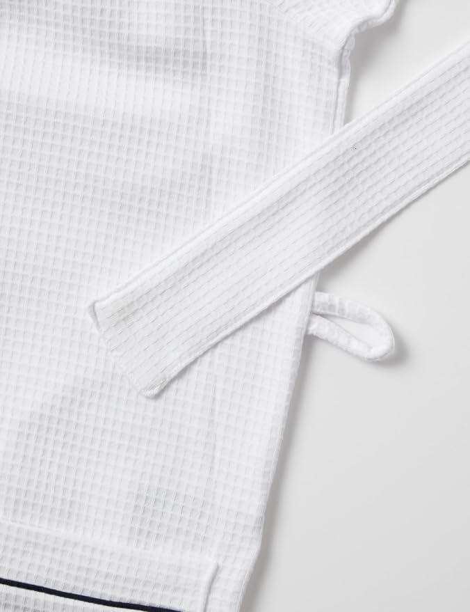 Amazon Essentials Men's Lightweight Cotton Waffle Bath Robe, Mid-Length Loungewear (Available in Big & Tall)