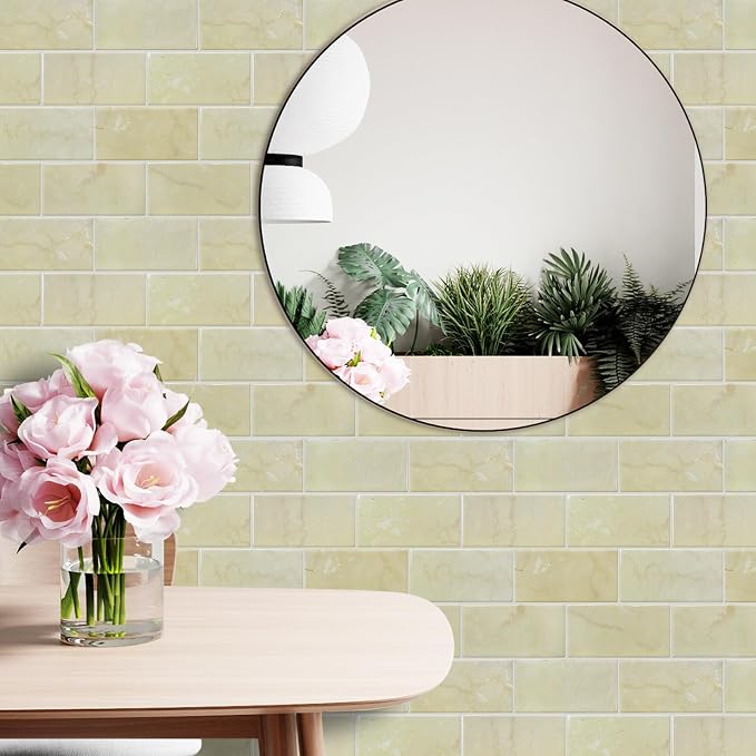 STICKGOO 10-Sheet Subway Tile Peel and Stick Backsplash, Self Adhesive Vinyl Wall Tiles, Stick on Backsplash for Kitchen and Bathroom(Thicker Design)