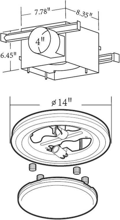 Good Housekeeping Yorkshire (90058) Decorative 80 CFM 2.5 Sones Bathroom Ventilation Exhaust Fan, Satin Brass