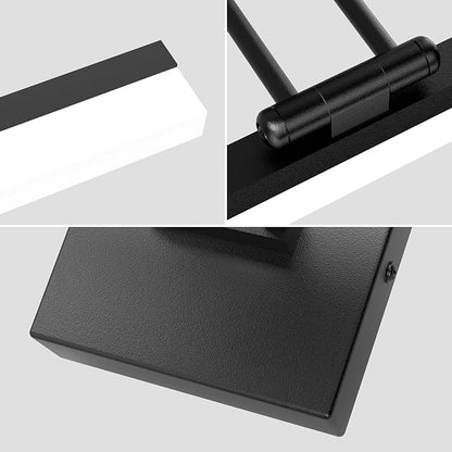 Ralbay 24" LED Modern Black Vanity Light 14W Adjustable Matte Black Bathroom Vanity Light Modern LED Bathroom Vanity Light Fixtures Over Mirror (6000K Cool White Light)